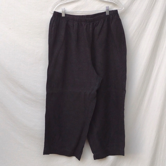 Hot Cotton Pants & Jumpsuits Hot Cotton Black Linen Pants Xl Poshmark